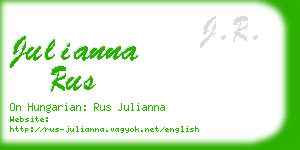 julianna rus business card